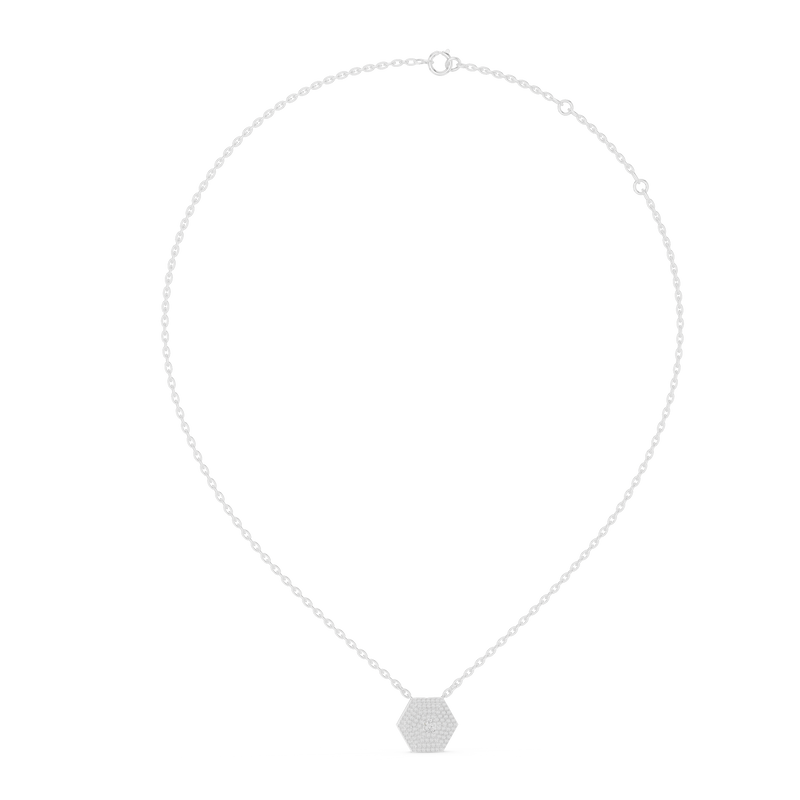 Necklace 42#360009N - White Gold - Image