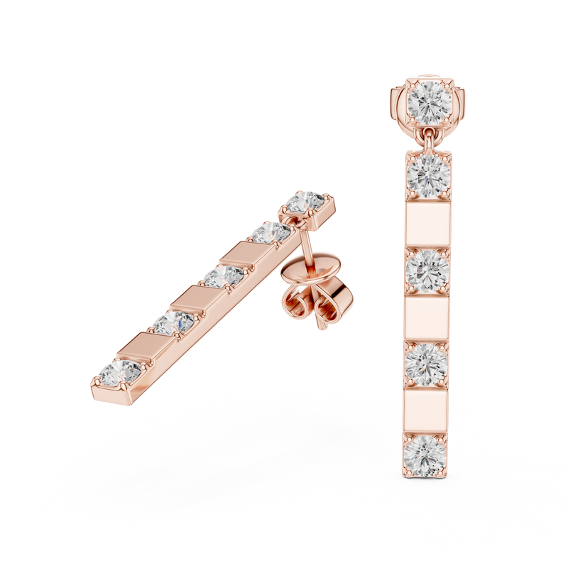 Earring 433@7 - Rose Gold - Image