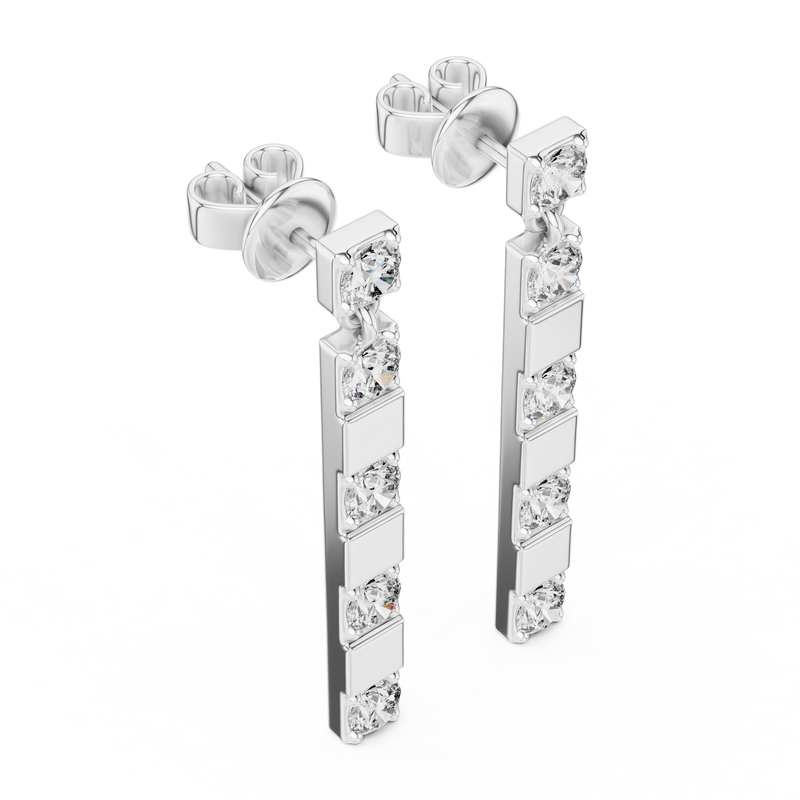 Earring 433@7 - White Gold - Image