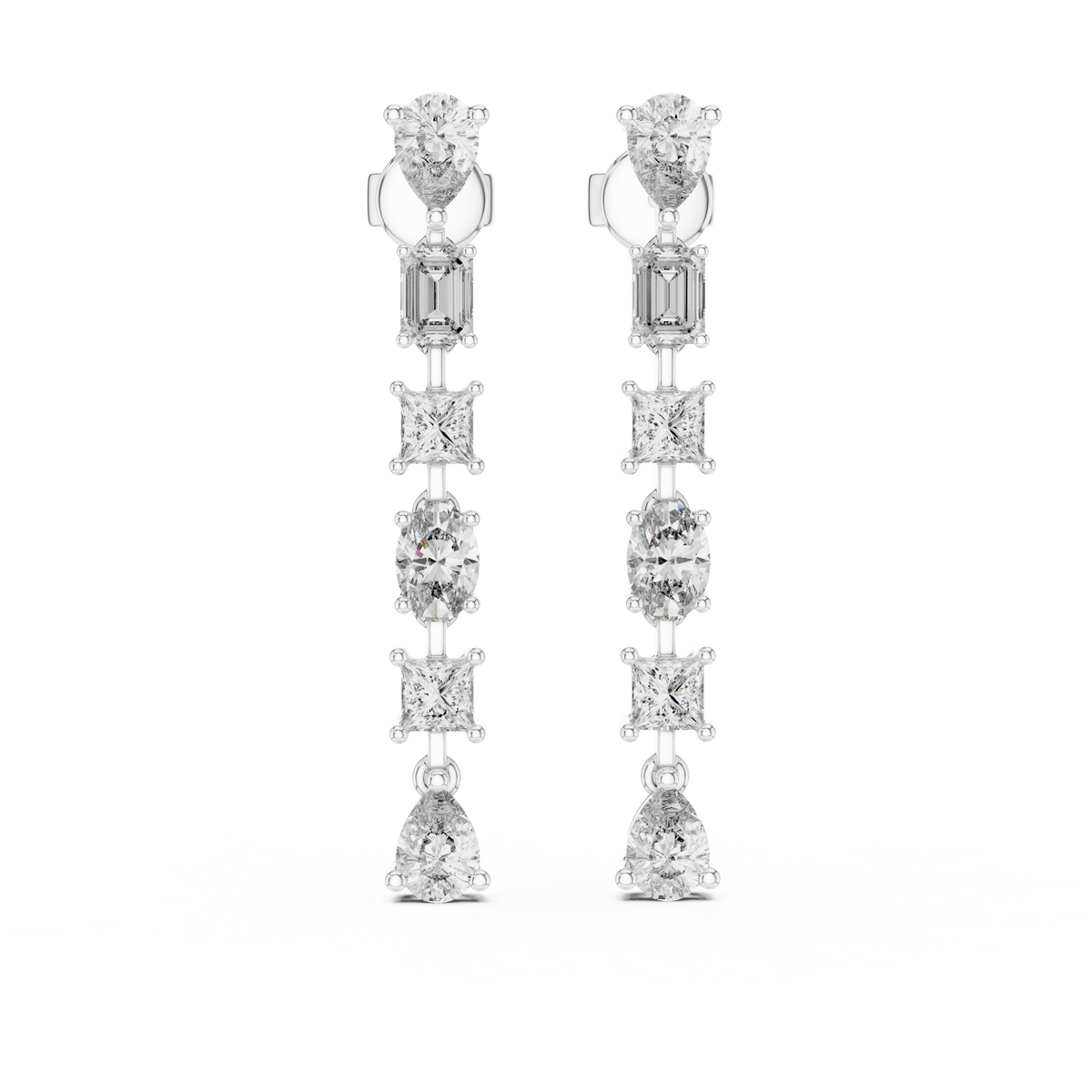 Earring 438@7 - White Gold - Image