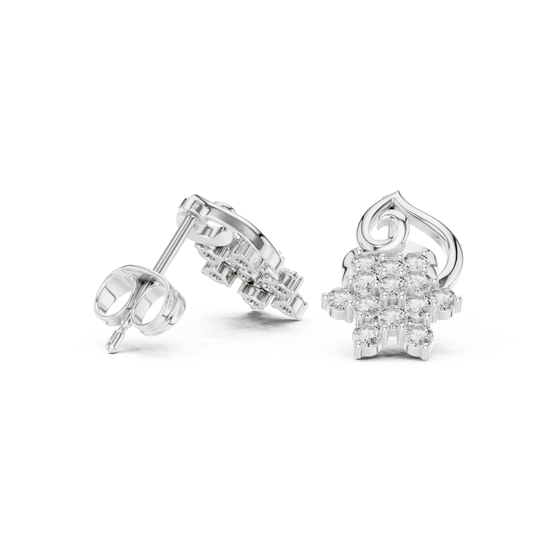 Earring 4544@7 - White Gold - Image
