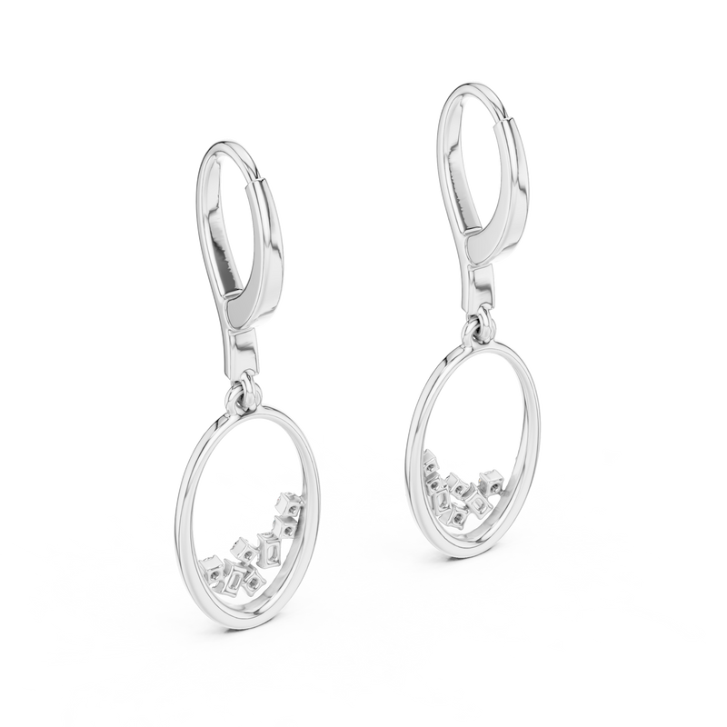 Earring 455@7 - White Gold - Image