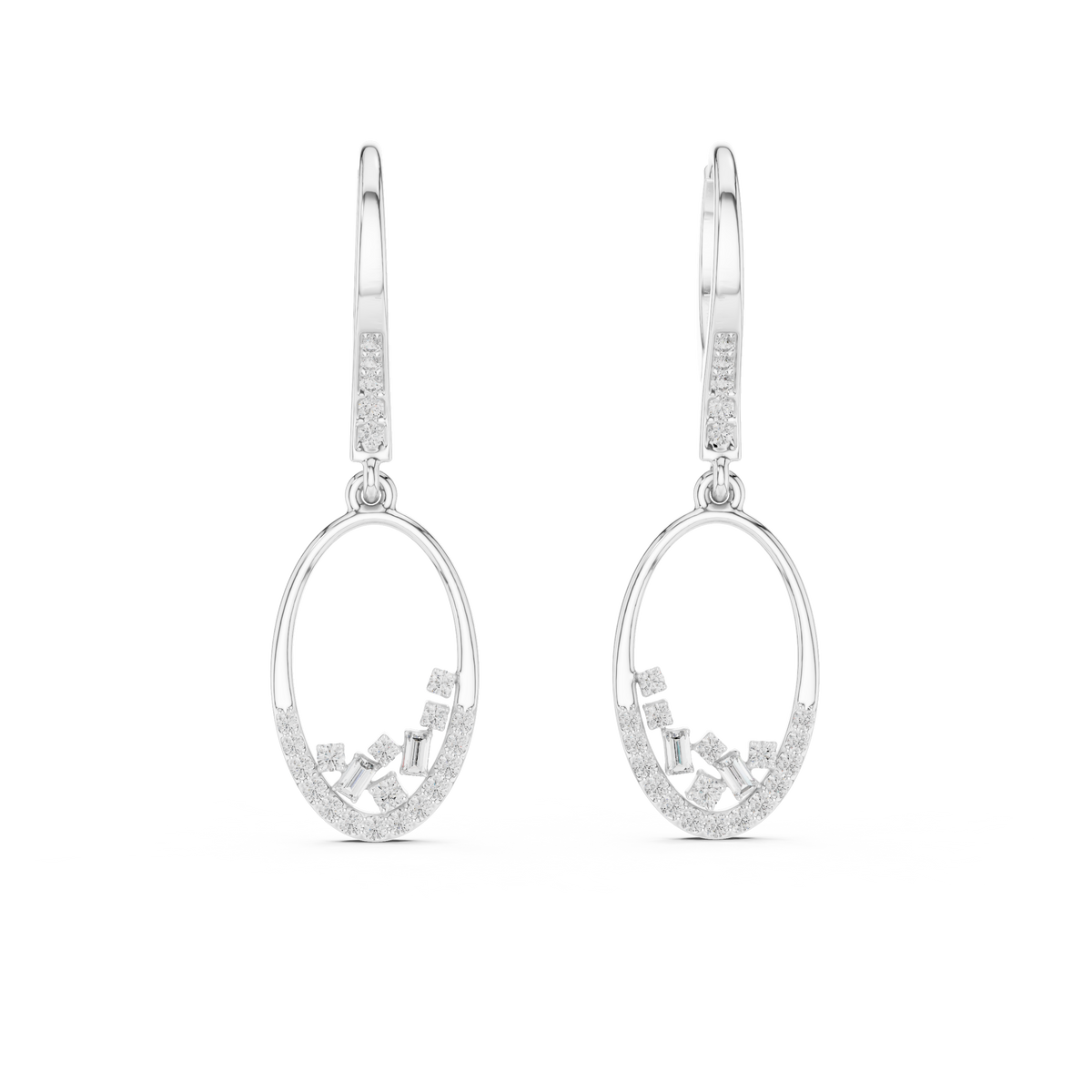 Earring 455@7 - White Gold - Image