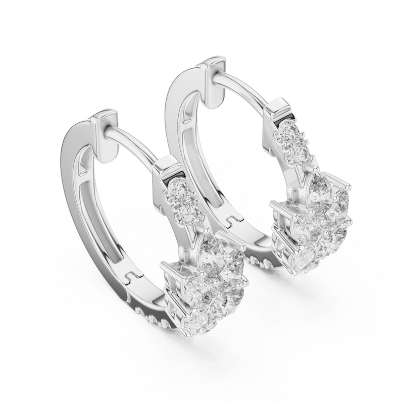 Earring 483@7 - White Gold - Image