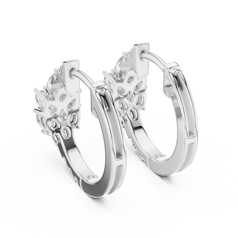 Earring 483@7 - White Gold - Image