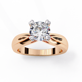 14k IGI certified round ring with E-F color VVS-VS clarity diamonds 43