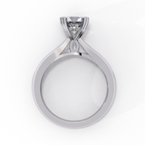 14k IGI certified round ring with E-F color VVS-VS clarity diamonds 43