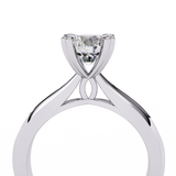 14k IGI certified round ring with E-F color VVS-VS clarity diamonds 43