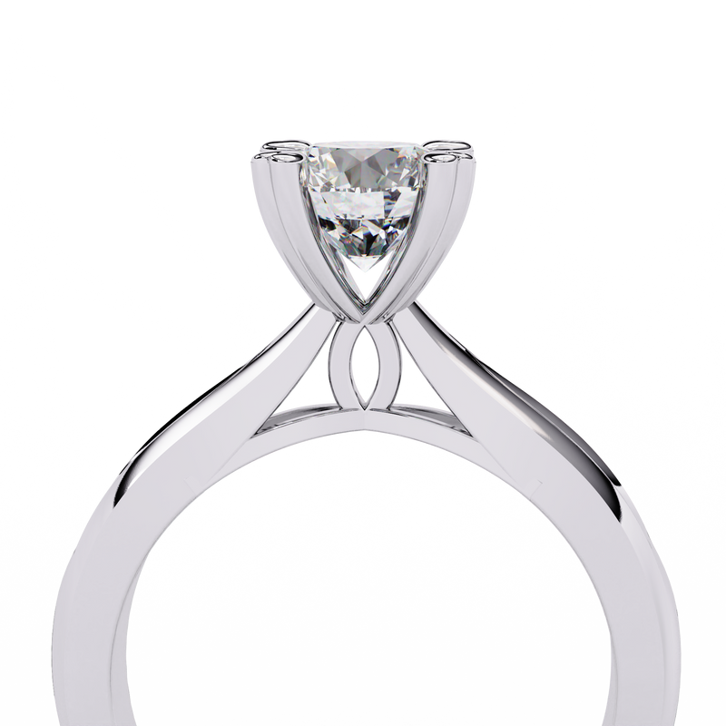 14k IGI certified round ring with E-F color VVS-VS clarity diamonds 43