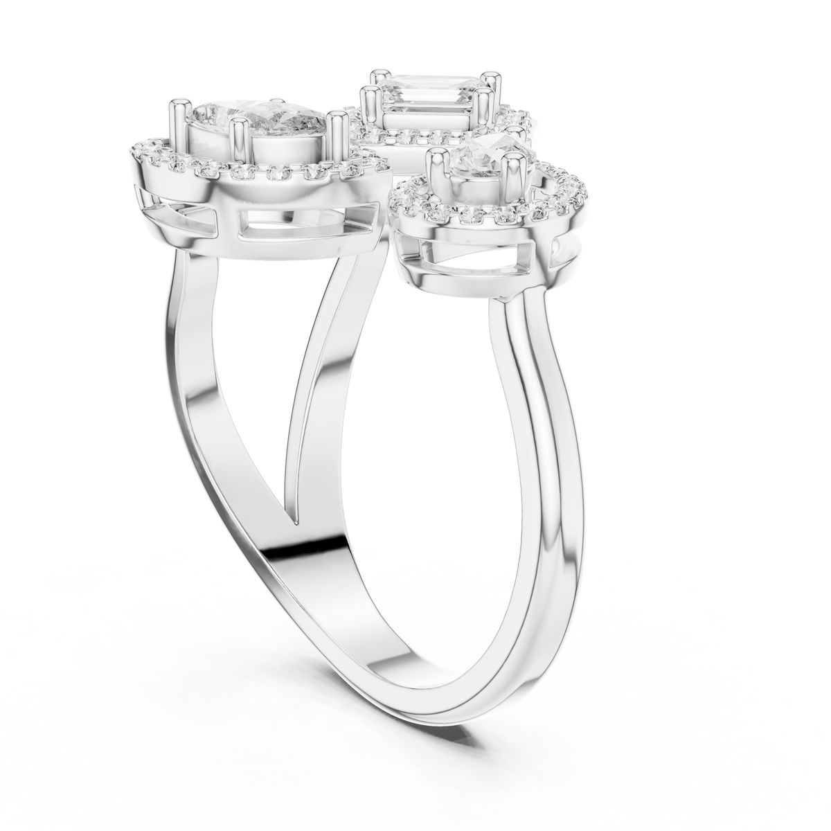 Ladies Ring 504 - White Gold - Image