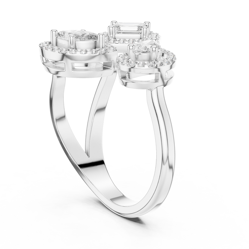 Ladies Ring 504 - White Gold - Image