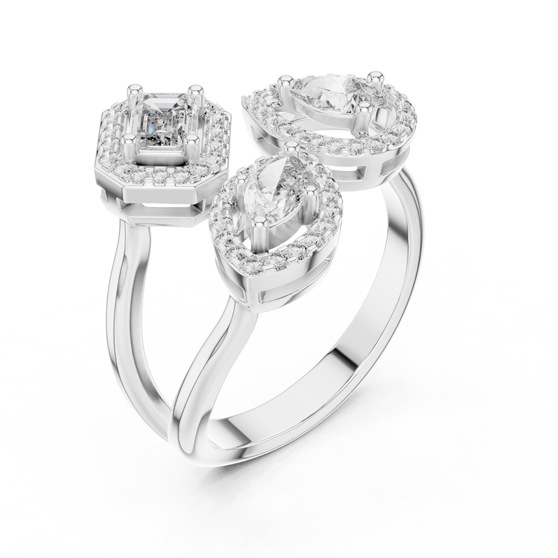 Ladies Ring 504 - White Gold - Image