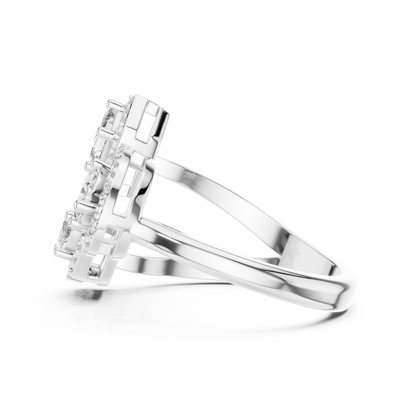 Ladies Ring 504 - White Gold - Image