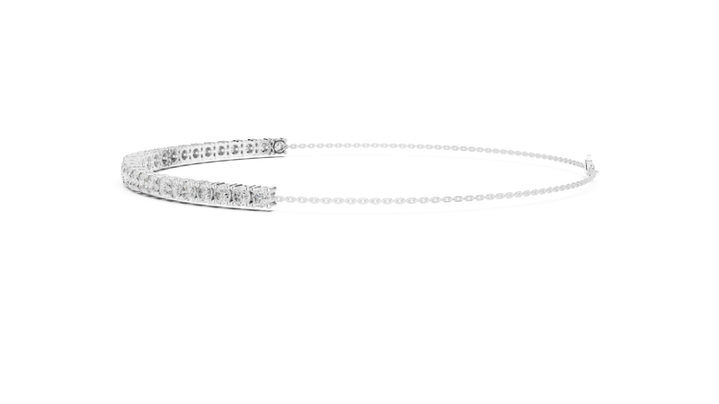 Ladies Bracelet 589@7 - White Gold - Image