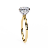 14k IGI certified round ring with E-F color VVS-VS clarity diamonds 53