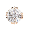 14K White Gold IGI Certified Round Solitaire Stud Earrings, 4 Triple Split Prongs, D-E Color, VVS/VS Clarity