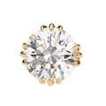 14K White Gold IGI Certified Round Solitaire Stud Earrings, 4 Triple Split Prongs, D-E Color, VVS/VS Clarity