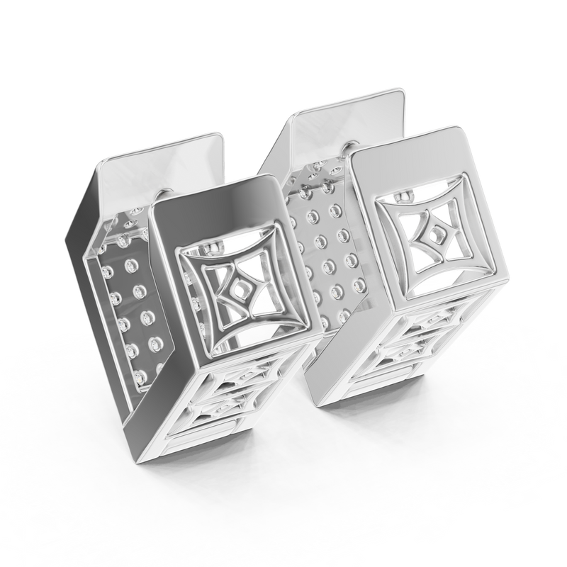 Earring 5@7 - White Gold - Image
