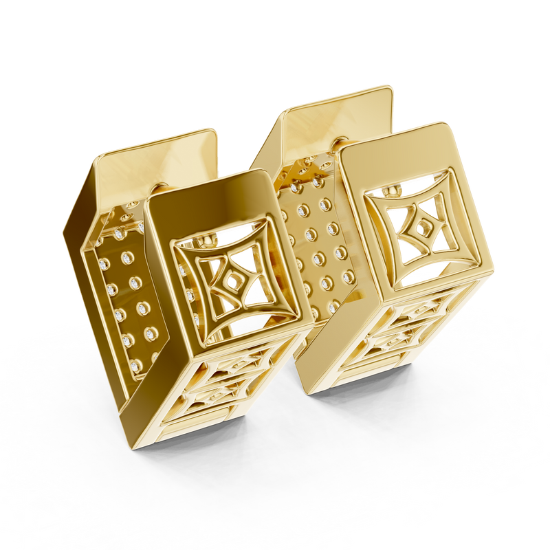 Earring 5@7 - Yellow Gold - Image