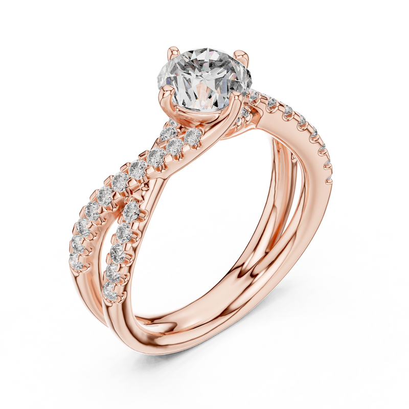 Ladies Ring 638@7 - Rose Gold - Image