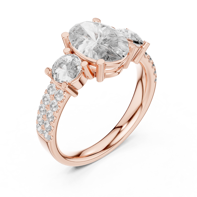Ladies Ring 689@7 - Rose Gold - Image