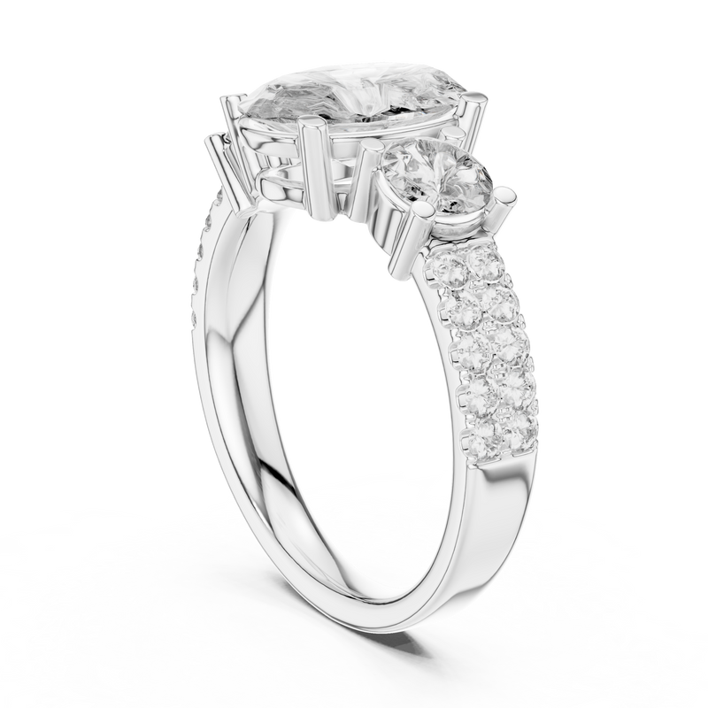 Ladies Ring 689@7 - White Gold - Image