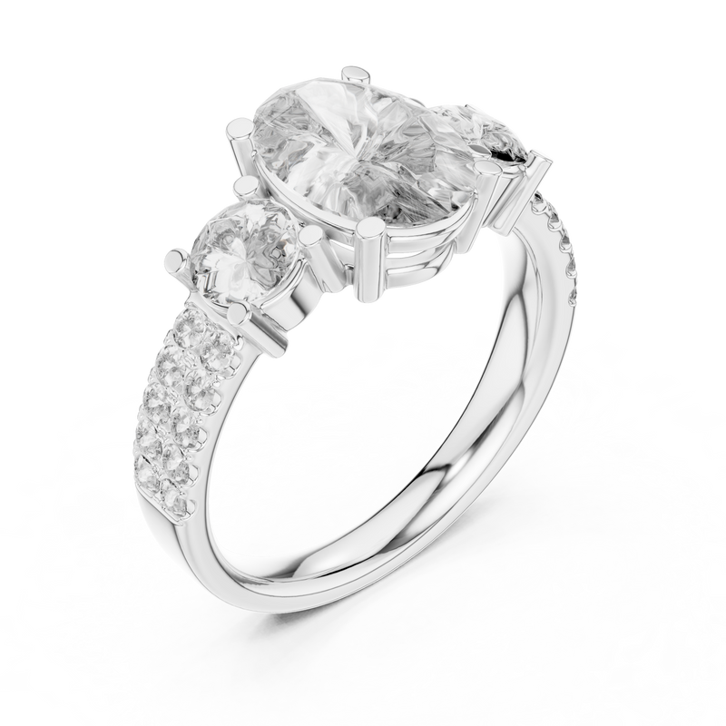 Ladies Ring 689@7 - White Gold - Image