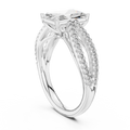 Ladies Ring 704 - White Gold - Image