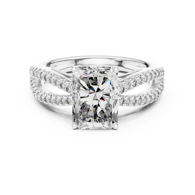 Ladies Ring 704 - White Gold - Image