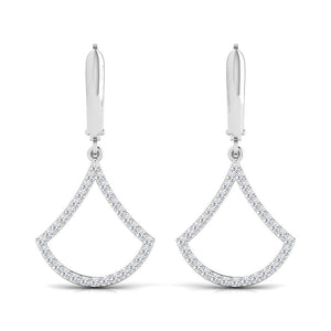 Lab Grown Diamond Earring in Sterling Silver (.925)