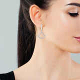 Lab Grown Diamond Earring in Sterling Silver (.925)