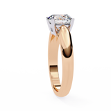 14k IGI certified round ring with E-F color VVS-VS clarity diamonds 72