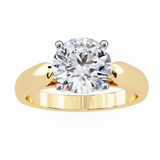 14k IGI certified round ring with E-F color VVS-VS clarity diamonds 72
