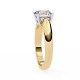 14k IGI certified round ring with E-F color VVS-VS clarity diamonds 72