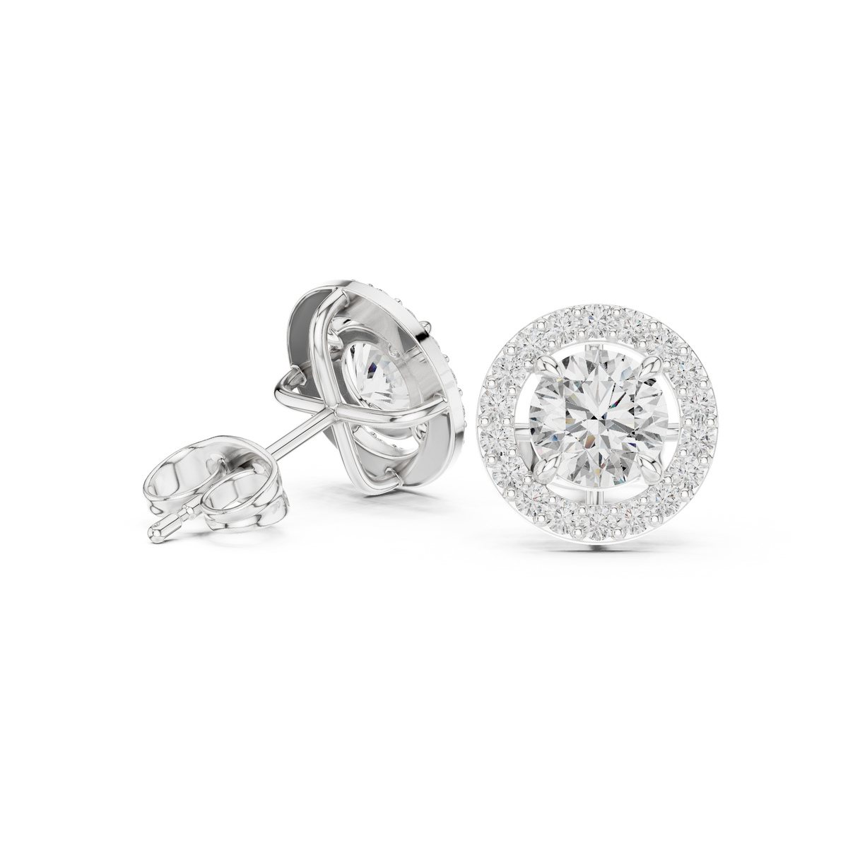 Earring 852@7 - White Gold - Image