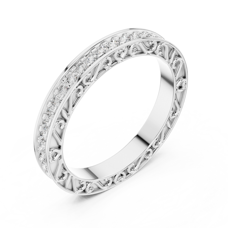 Ladies Ring 996@7 - White Gold - Image