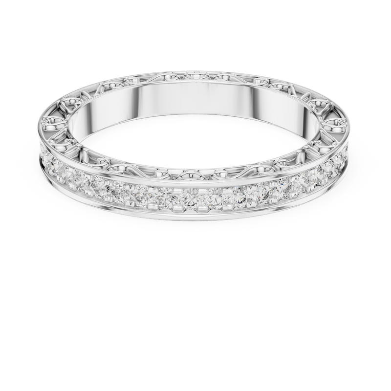 Ladies Ring 996@7 - White Gold - Image
