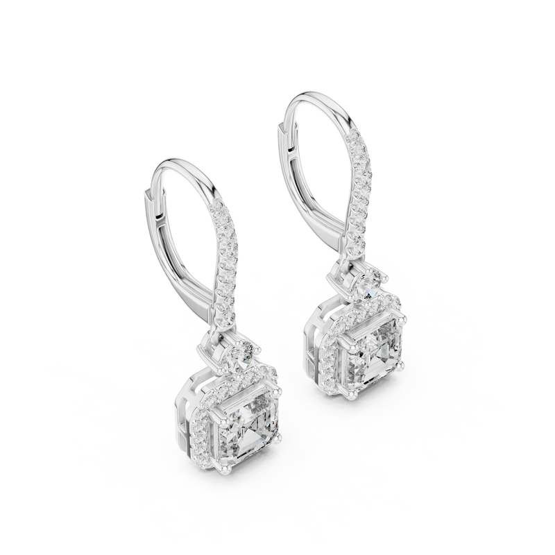Earring 9#10001E_23@7 - White Gold - Image