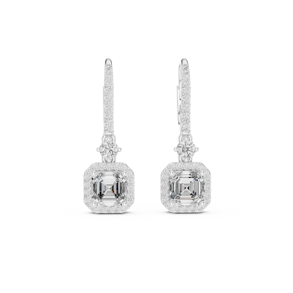 Earring 9#10001E_23@7 - White Gold - Image