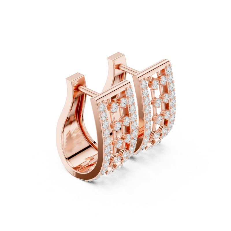 Earring 9#10001E@7 - Rose Gold - Image