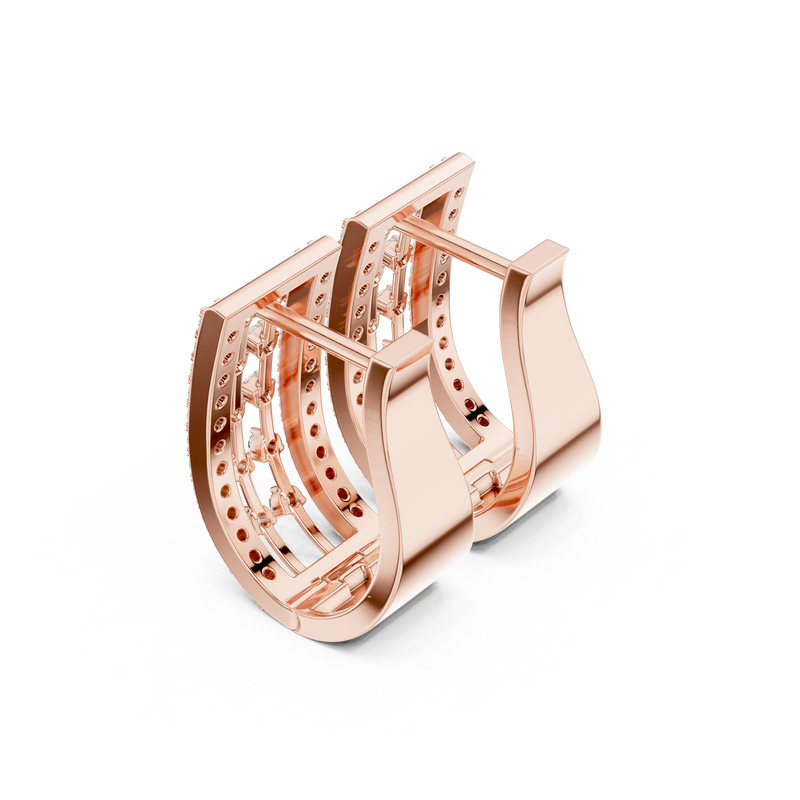 Earring 9#10001E@7 - Rose Gold - Image