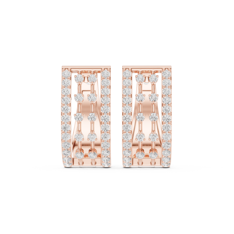 Earring 9#10001E@7 - Rose Gold - Image