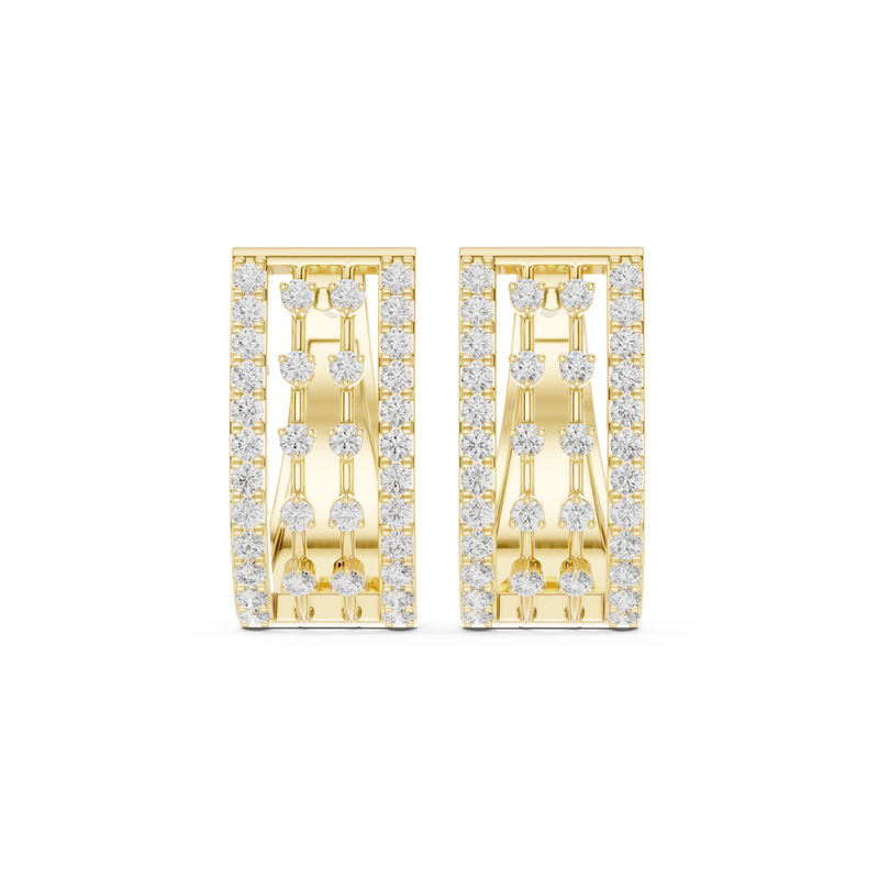 Earring 9#10001E@7 - Yellow Gold - Image