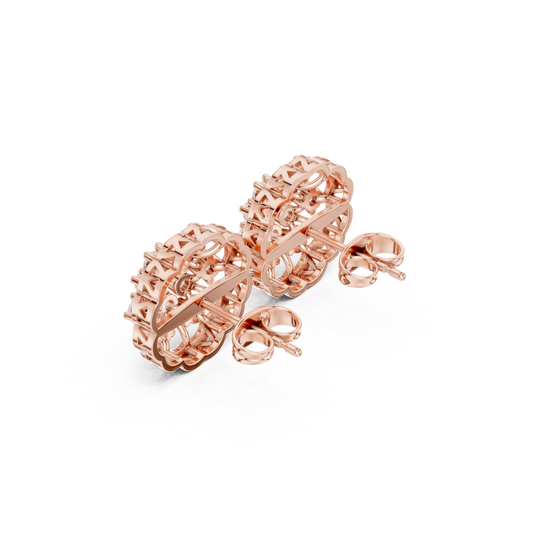 Earring 9#10001PE@7 - Rose Gold - Image