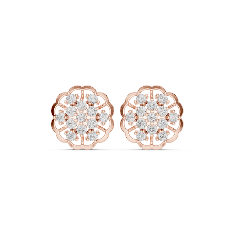 Earring 9#10001PE@7 - Rose Gold - Image