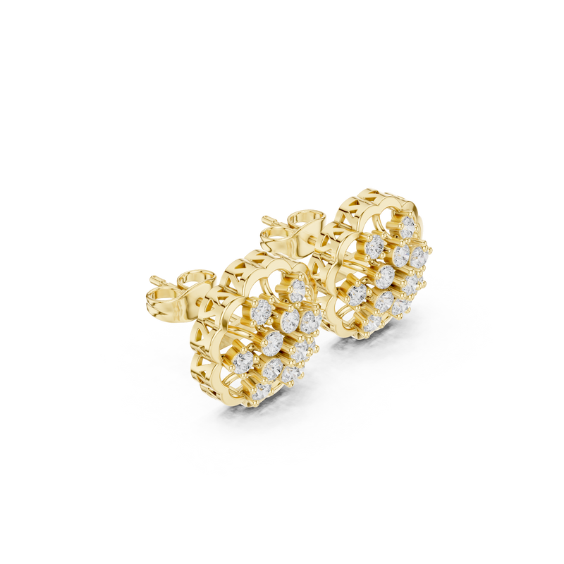 Earring 9#10001PE@7 - Yellow Gold - Image