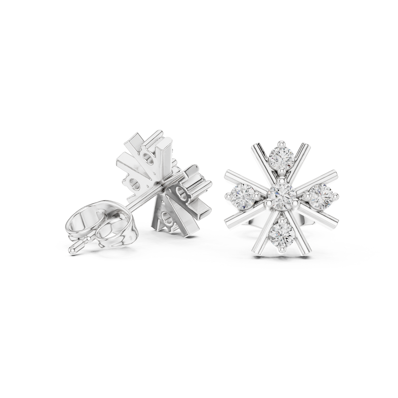 Earring 9#10002E - White Gold - Image
