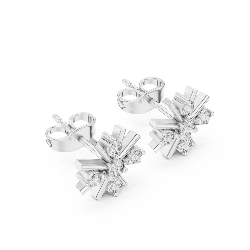 Earring 9#10002E - White Gold - Image