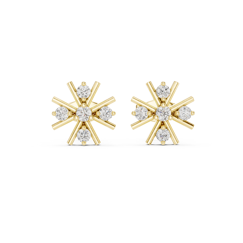Earring 9#10002E - Yellow Gold - Image