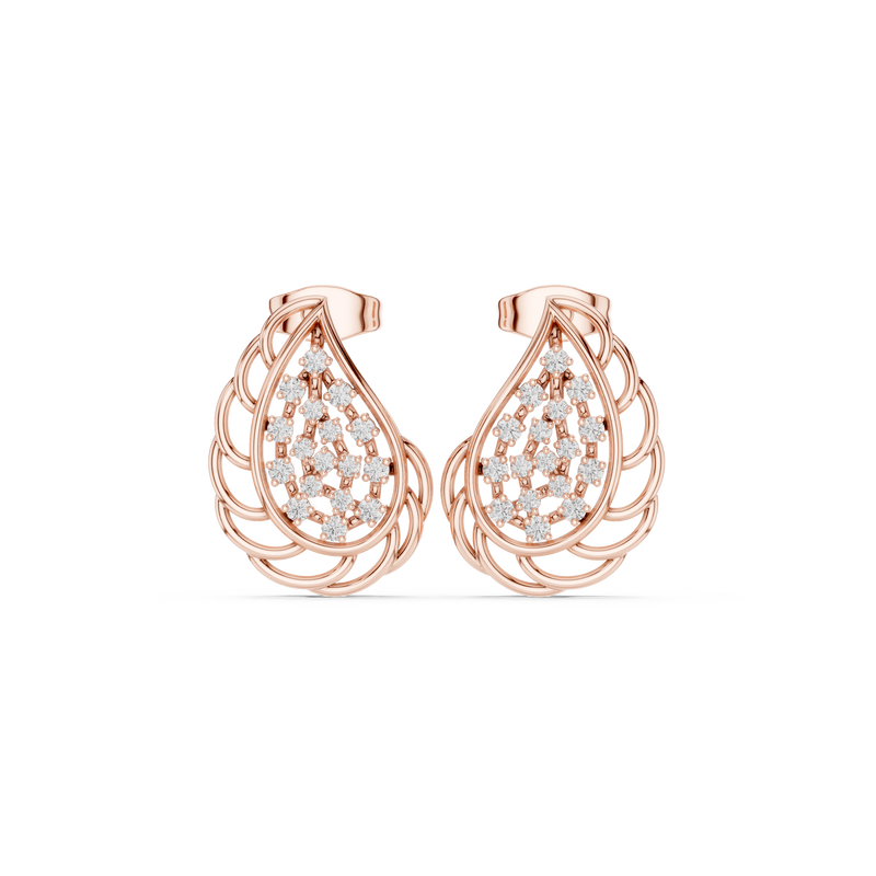 Earring 9#10002PE@7 - Rose Gold - Image